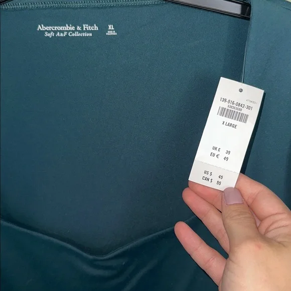 Abercrombie & Fitch Teal Long Sleeve Bodysuit - Picture 2 of 2